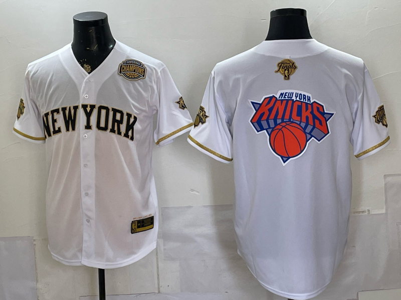 Men New York Knicks blank white 2026 Nike NBA jersey 06250012